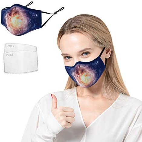 GetUSCart- Designer Reusable Cloth Face Mask Women Men, Adjustable  Breathable Washable Fashion Polyester Nylon Stitch Lightweight Spandex  Printed 3 4 Layer 3ply Stretchy Spandex Most Comfortable Butterfly